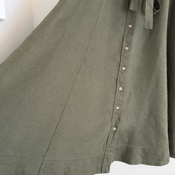 Polo Ralph Lauren Linen Midi Skirt 4 - Picture 6 of 13